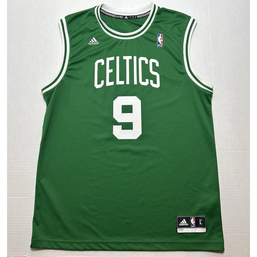 Adidas Boston Celtics Rajon Rondo #9 Swingman Jersey Green NBA Men's Large EUC